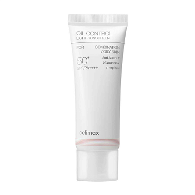 CELIMAX ЛЕГКИЙ СОЛНЦЕЗАЩИТНЫЙ КРЕМ ДЛЯ ЖИРНОЙ КОЖИ OIL CONTROL LIGHT SUNSCREEN SPF50+ PA++++